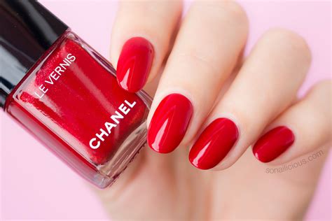 red chanel nail polish